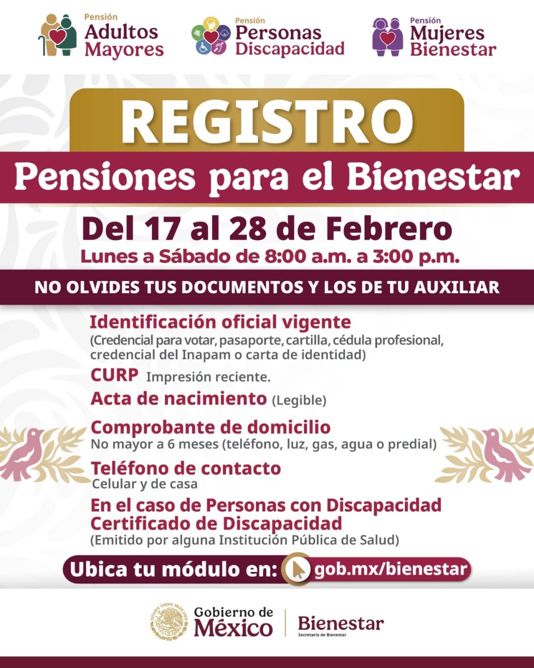 En Sonora continúa abierto el registro a las Pensiones Bienestar