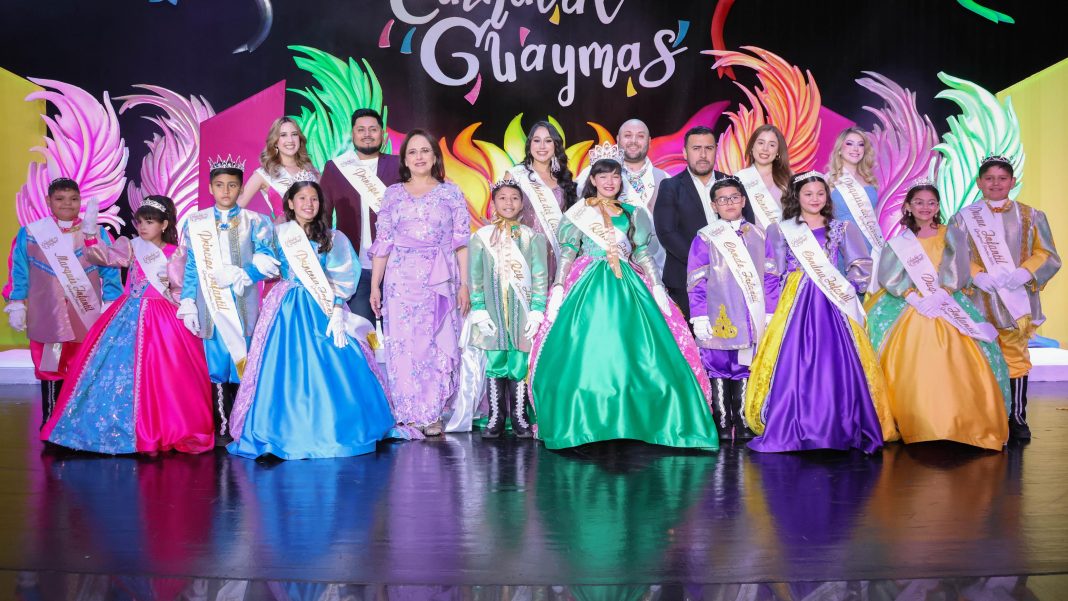 Son los niños María de los Ángeles y Sebastián los reyes infantiles del Carnaval Guaymas 2025