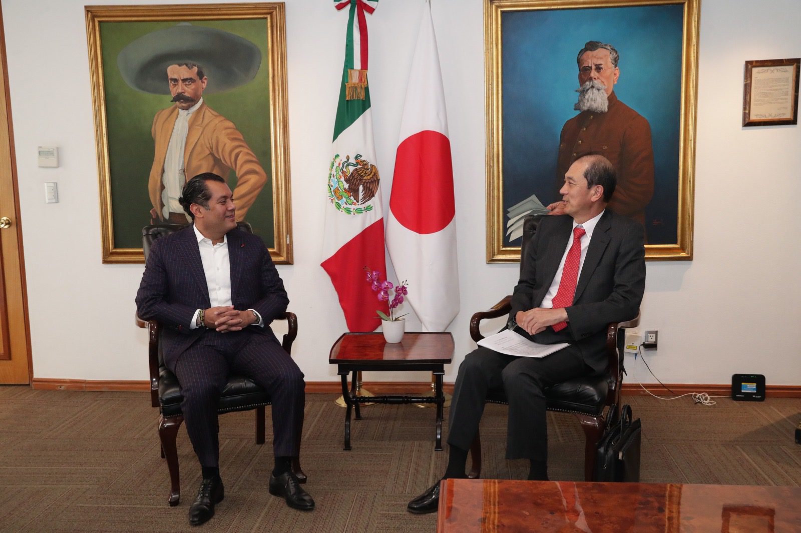 Se reúne Sergio Gutiérrez con Embajador de Japón