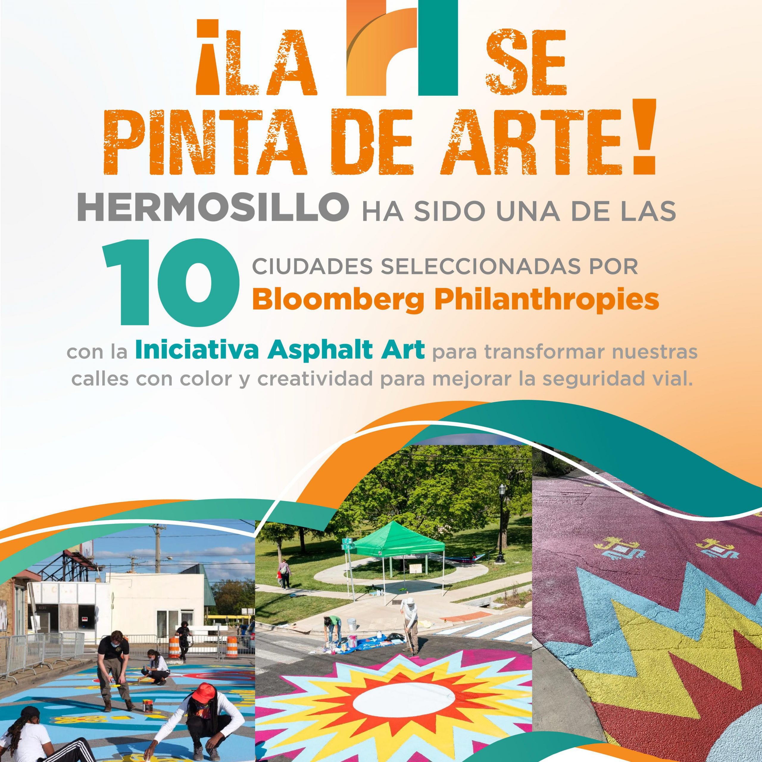 Anuncia Toño Astiazarán premio internacional de Bloomberg Philanthropies para revitalizar con arte urbano las calles del centro