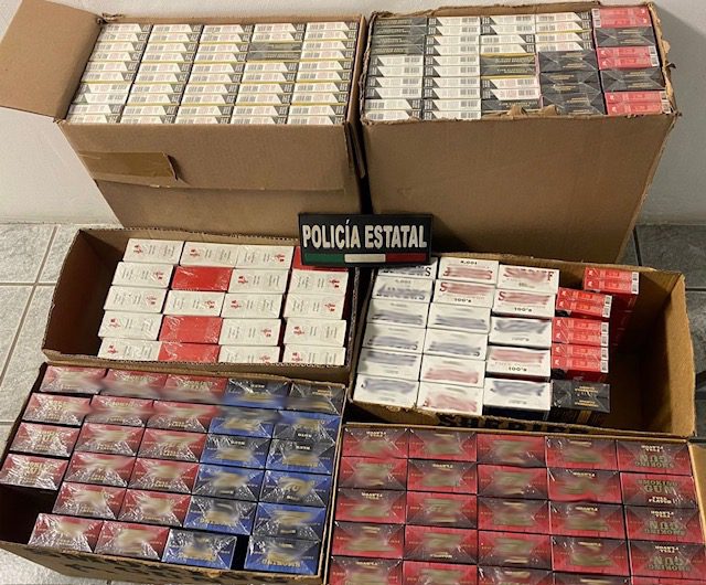 Incauta División Fronteriza del Gobierno de Sonora narcótico y cigarros a personas en flagrancia delictiva
