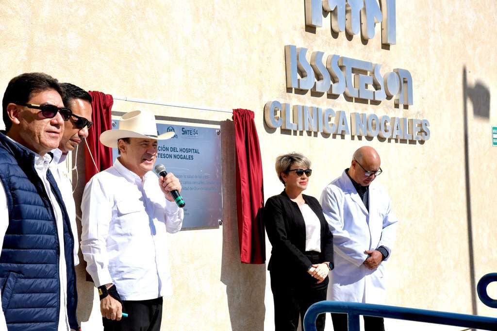 Inaugura Gobernador Durazo ampliación del Hospital de Isssteson en Nogales