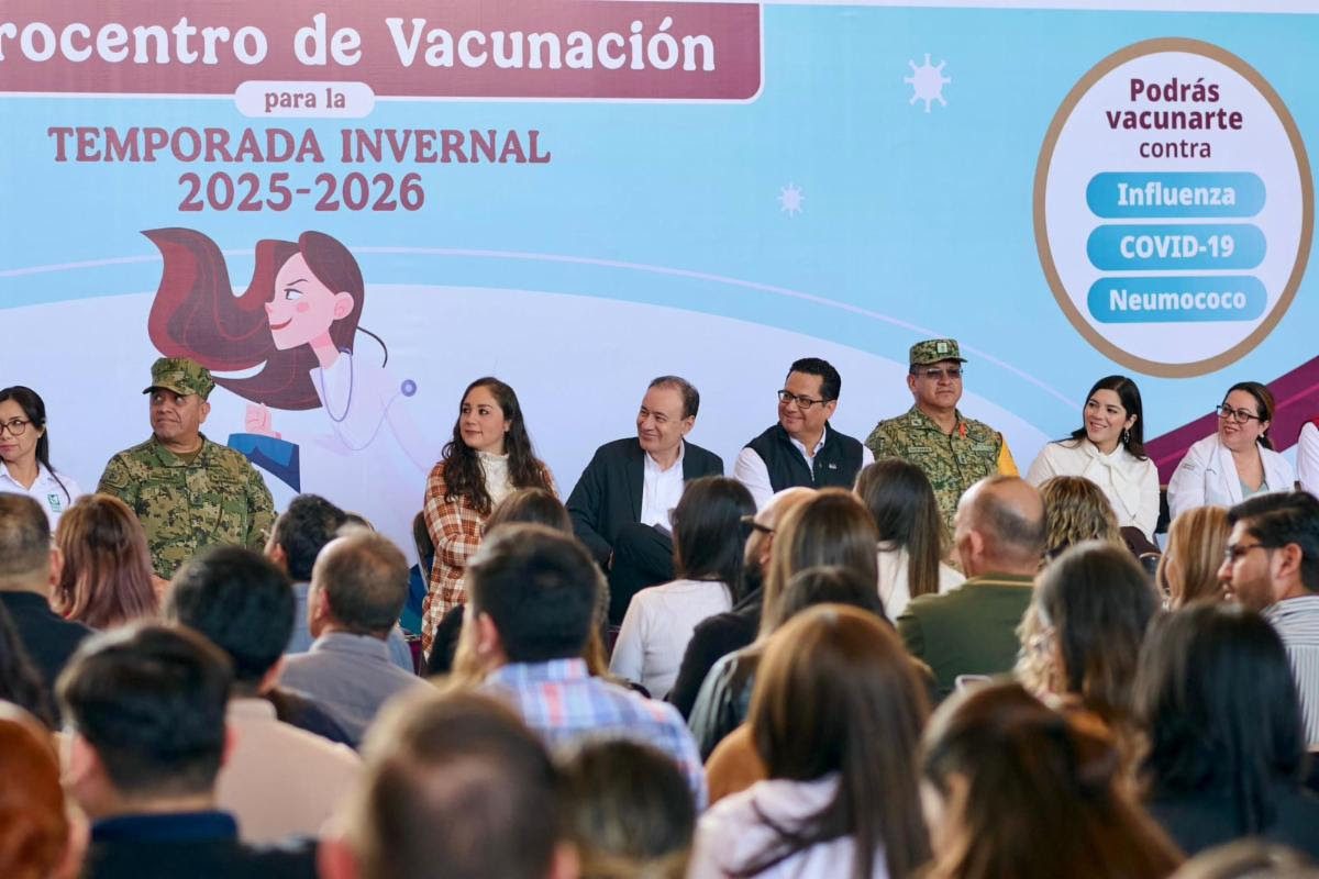 Pide Gobernador protegerse contra enfermedades respiratorias; inicia campaña de vacunación