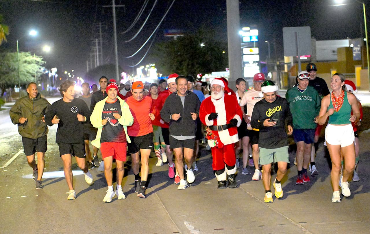 Impulsa Toño Astiazarán convivencia familiar y deporte con Trote Navideño