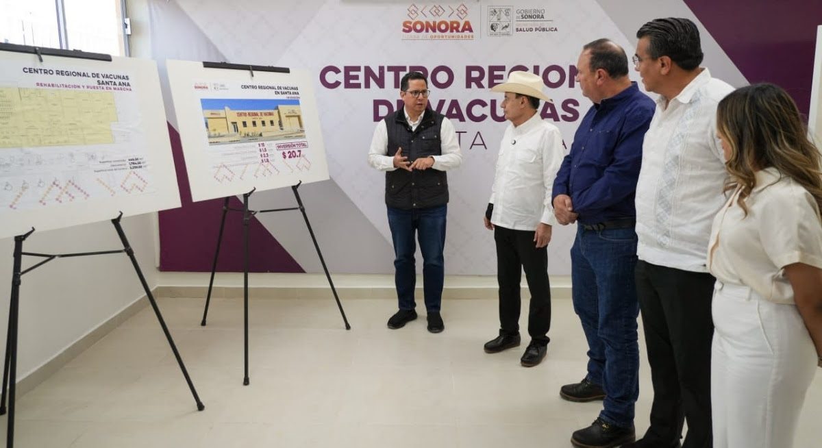 Inaugura Gobernador Alfonso Durazo Centro Regional de Vacunas en Santa Ana