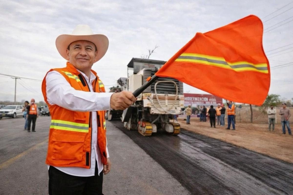 Da Gobernador Durazo banderazo a obra de carretera de 4 carriles a Bahía de Kino