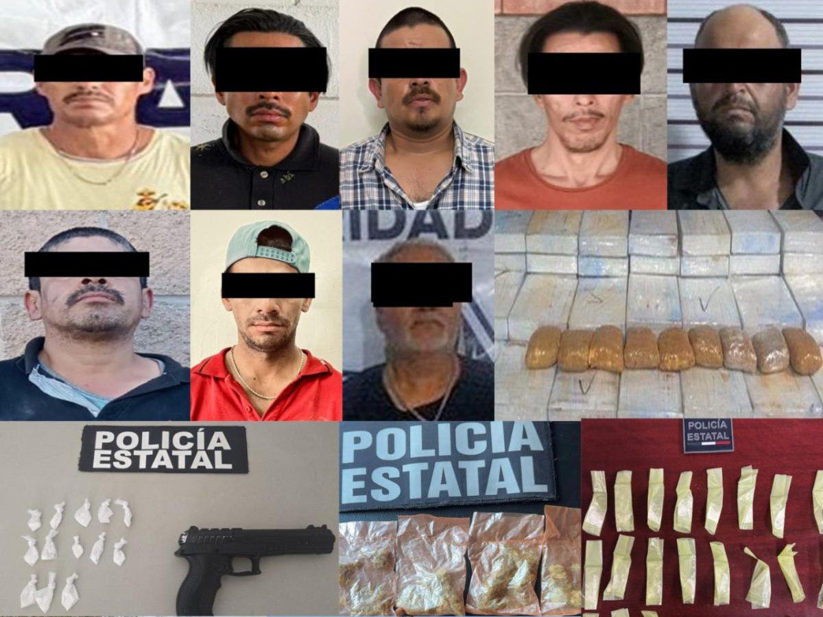 Detiene PESP a 20 personas y asegura más de 522 mil dosis de narcótico