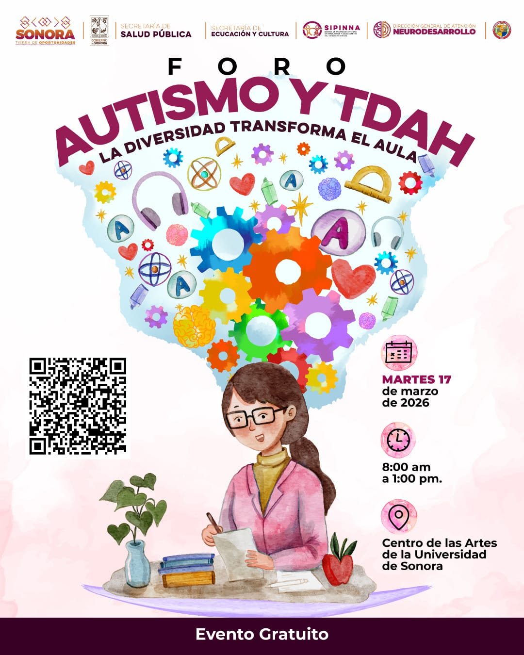 Invitan a foro sobre autismo y TDAH para fortalecer la inclusión educativa