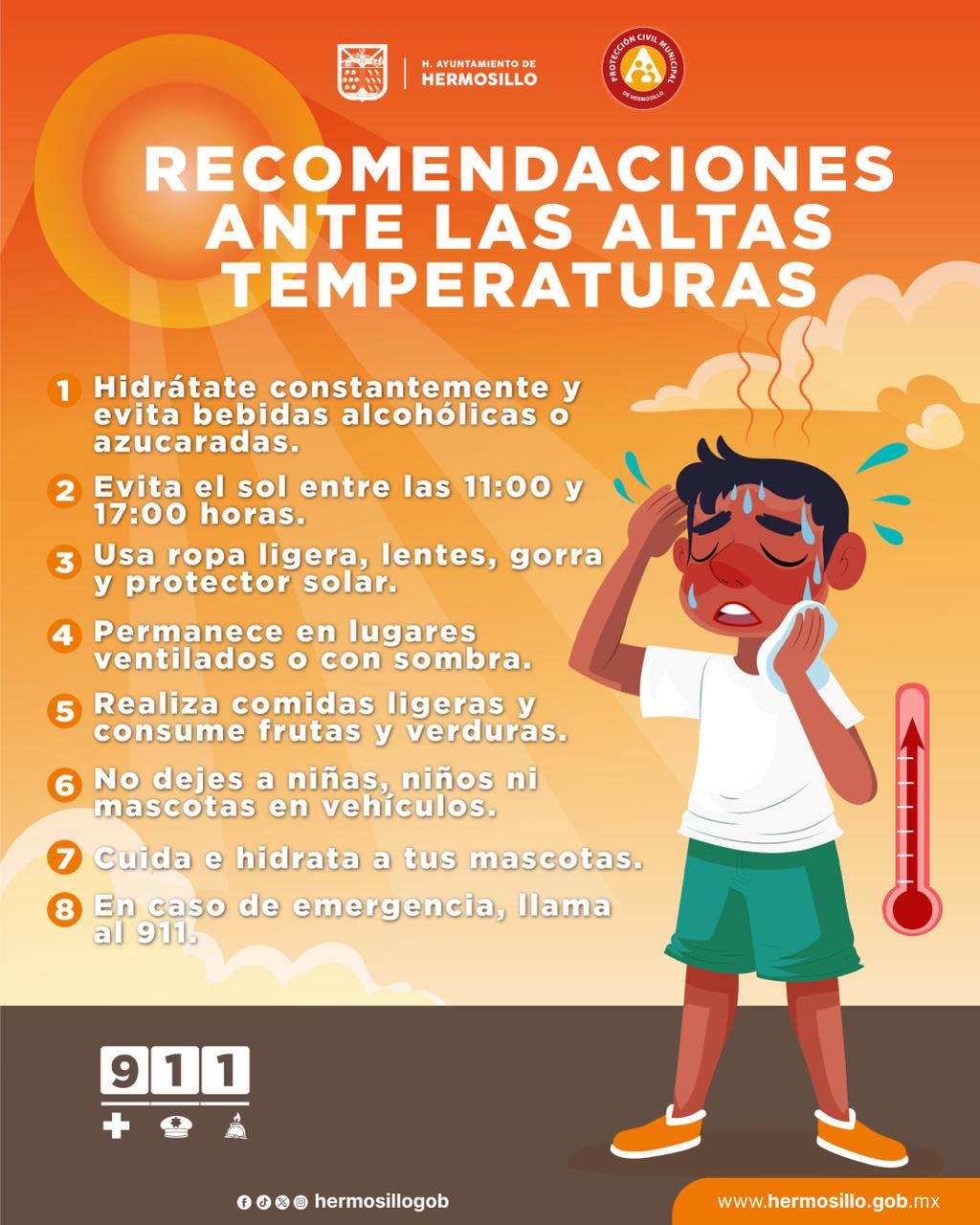 Pide Comuna reforzar medidas preventivas ante la ola de calor extraordinaria que se pronostica