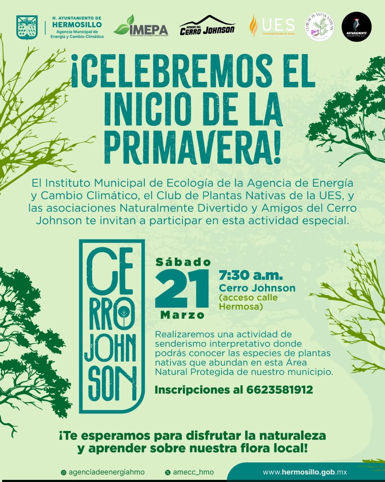 Invita Ayuntamiento de Hermosillo a recorrido de senderismo interpretativo