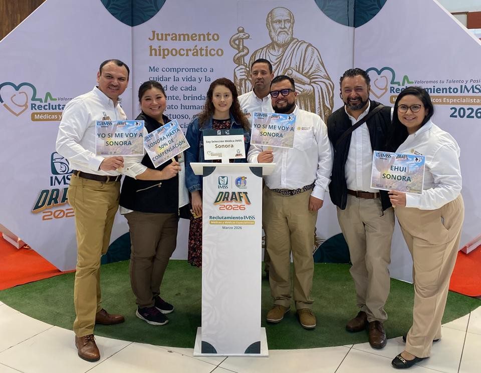 Logra IMSS Sonora histórica contratación de 498 médicas y médicos especialistas