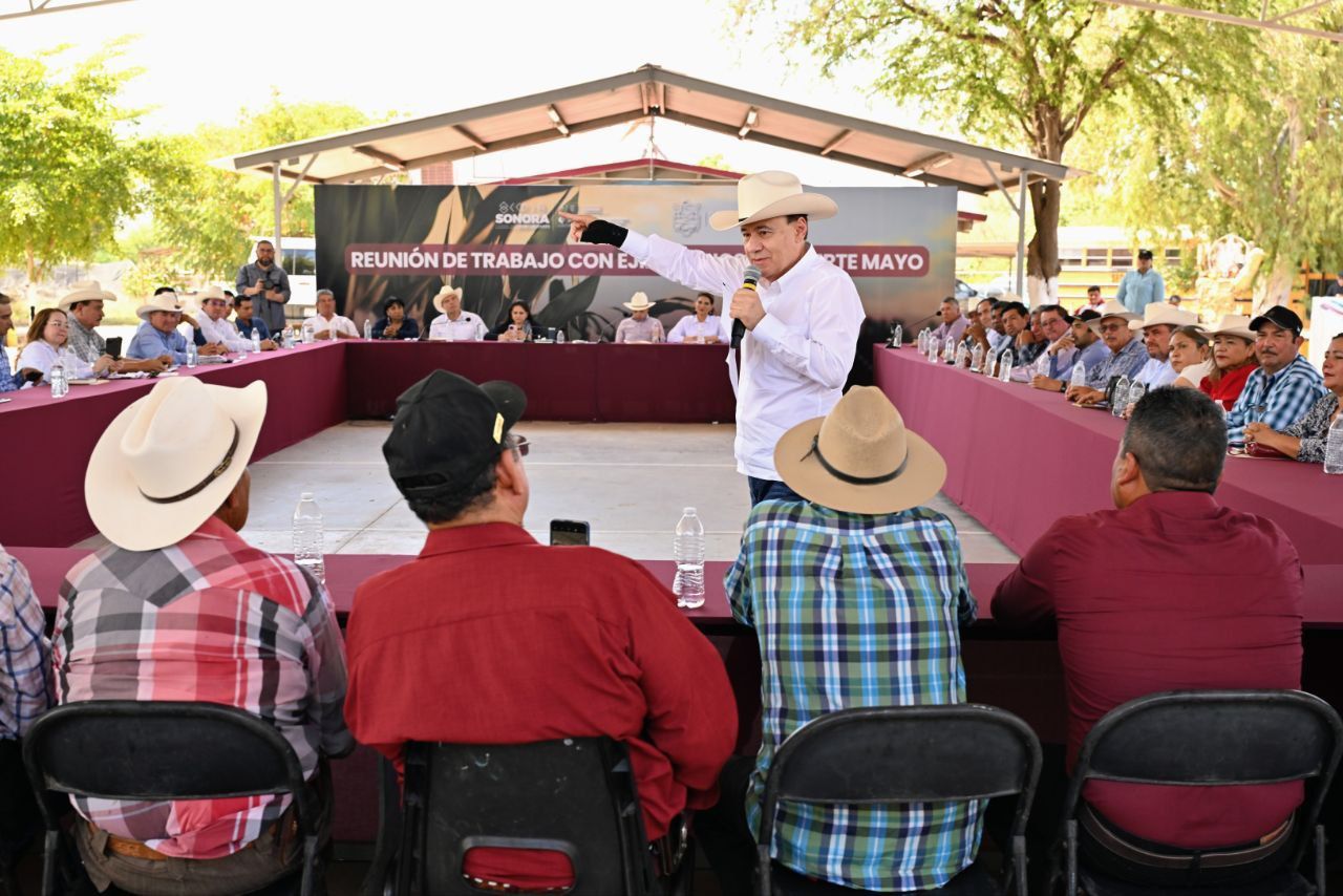 Respalda Gobernador Durazo al Fuerte Mayo, asegura agua para el campo