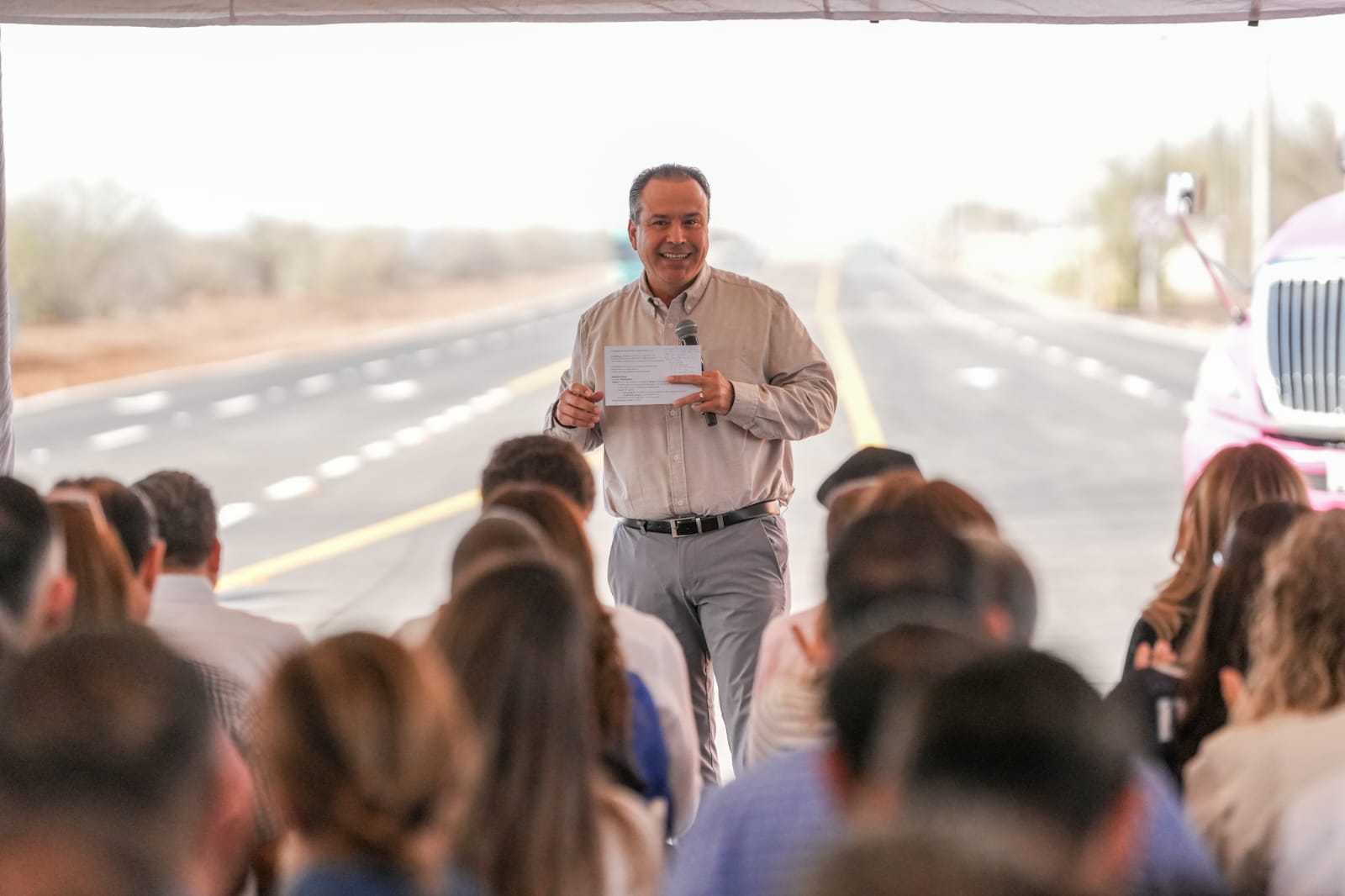 Entrega Toño Astiazarán primera etapa del Libramiento Norponiente
