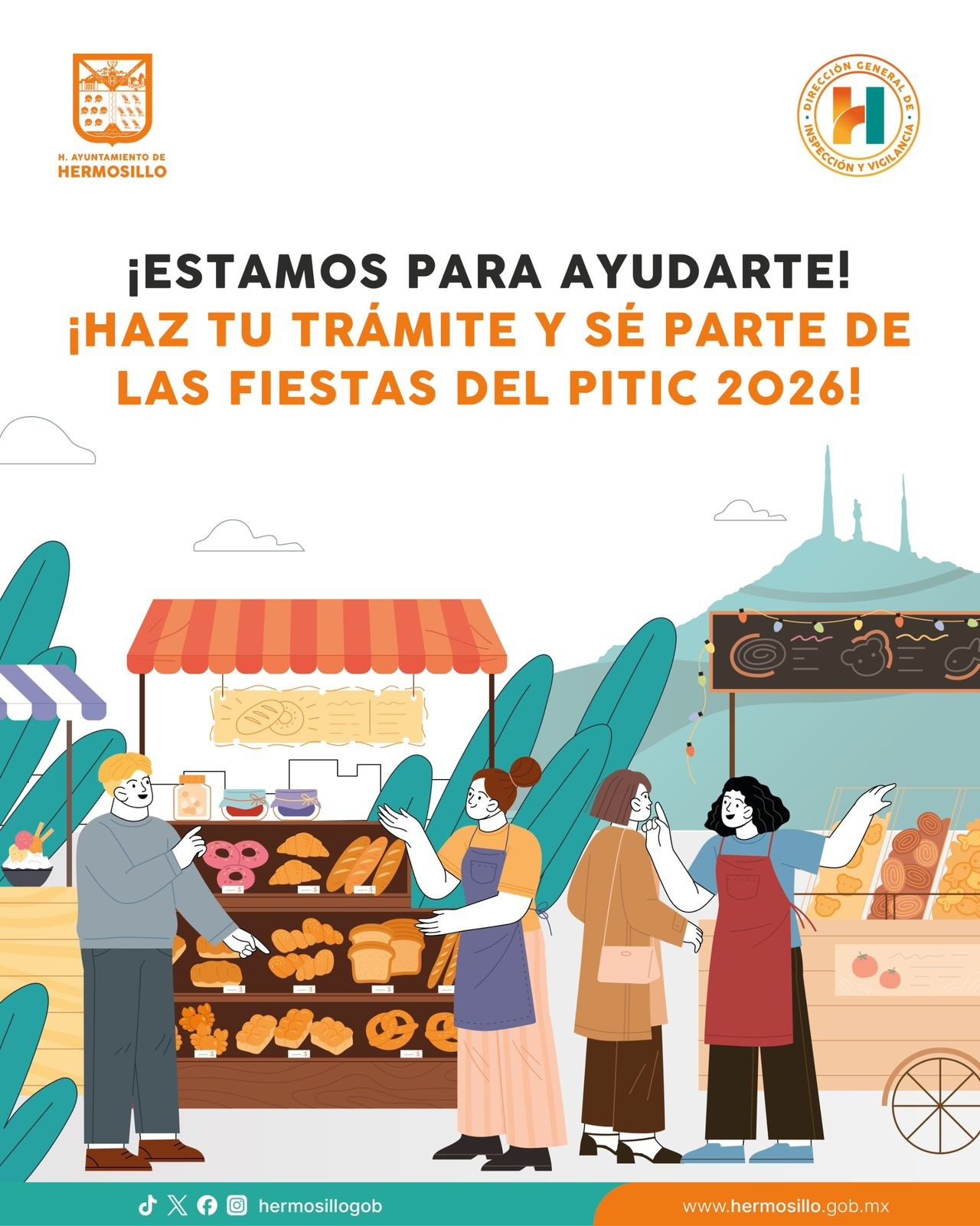 Abren convocatoria a comerciantes y prestadores de servicios para Fiestas del Pitic