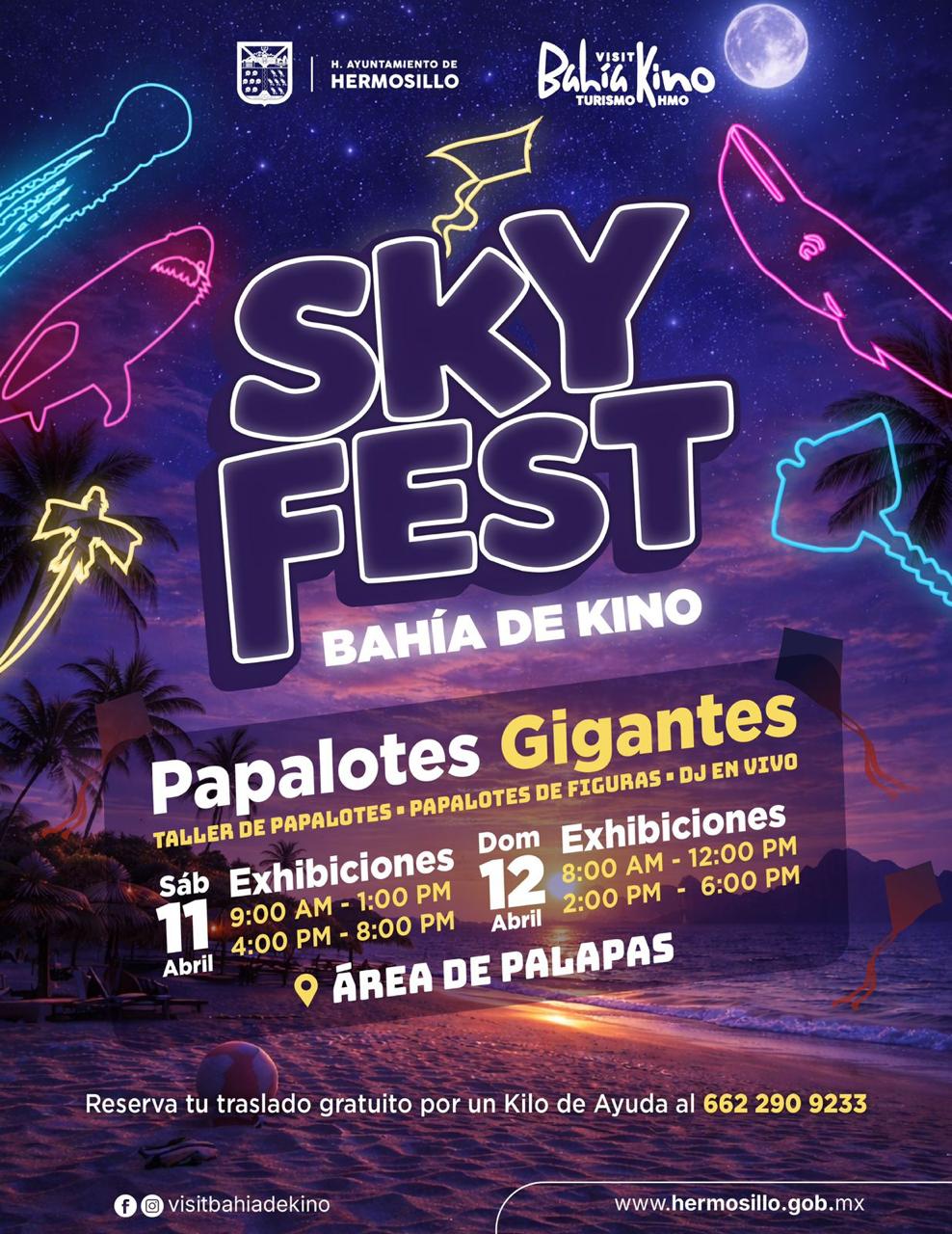 Prepara Ayuntamiento colorida diversión con el Sky Fest en Kino