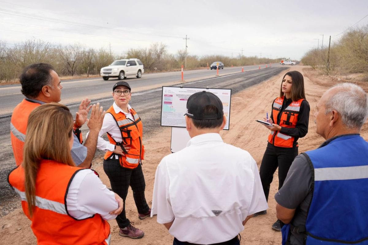 Lleva avance del 20% primera etapa de carretera Hermosillo–Kino: Paulina Ocaña
