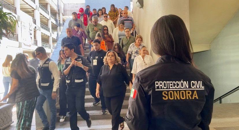 Participa Gobierno de Sonora en el Primer Simulacro Nacional 2026