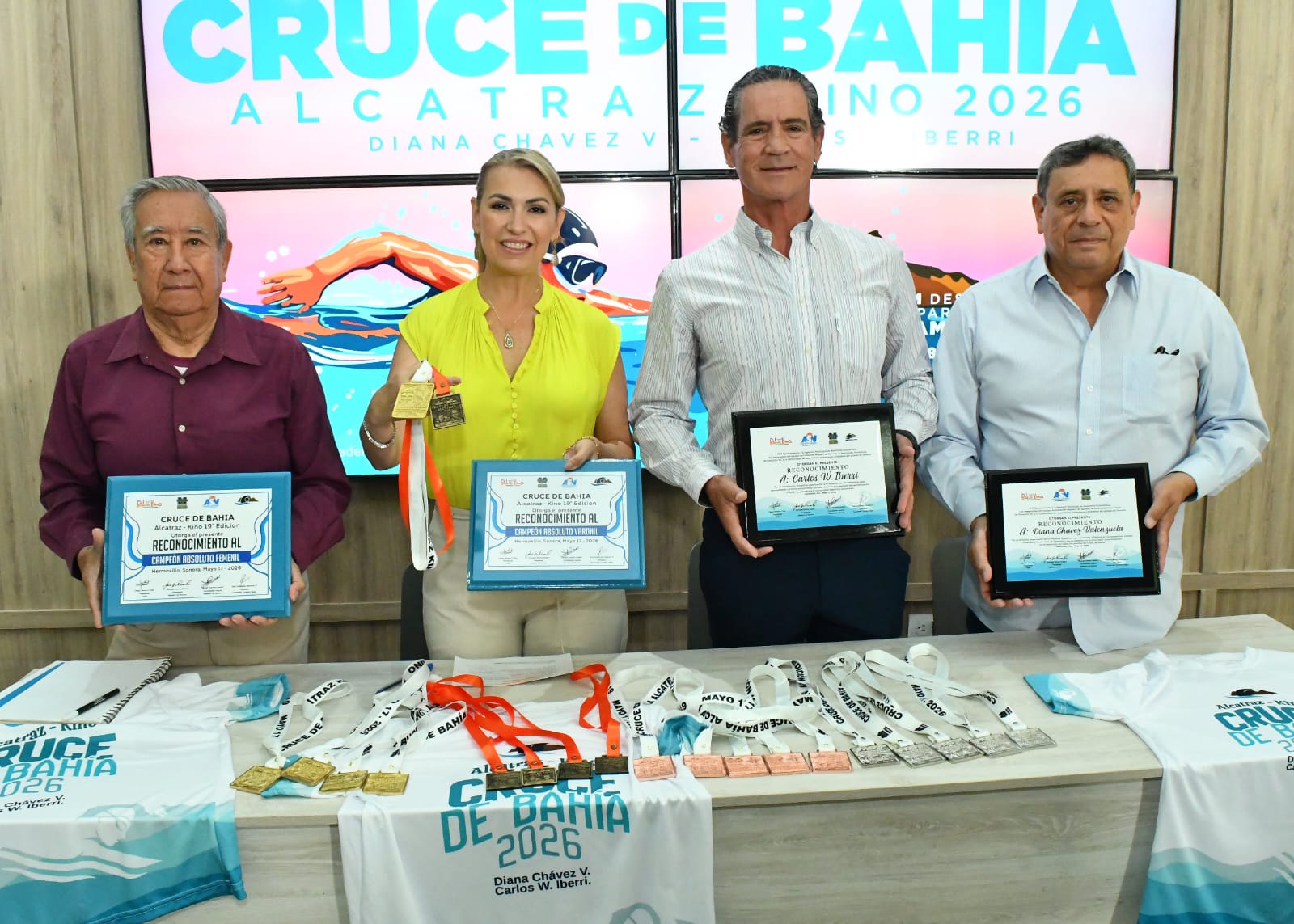 Invita Ayuntamiento a vivir el Cruce de Bahía Alcatraz Kino 2026