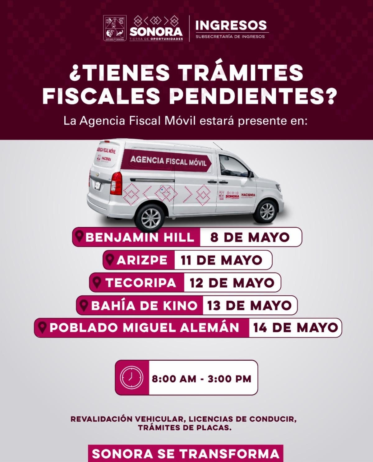 Fortalece Gobierno de Sonora atención fiscal en los municipios