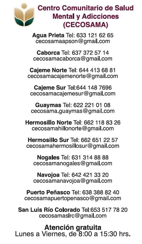 Invita Salud Sonora a buscar ayuda profesional ante crisis emocional