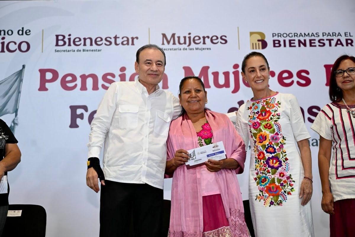 Benefician Sheinbaum y Durazo a más de 70 mil mujeres sonorenses con Pensión Bienestar