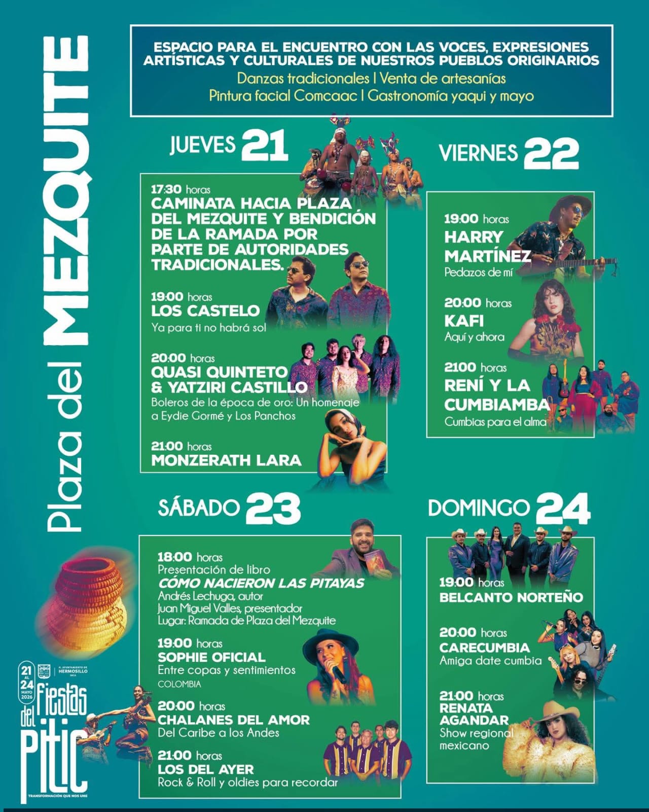 Celebrará Plaza del Mezquite raíces y tradiciones de Hermosillo en las Fiestas del Pitic