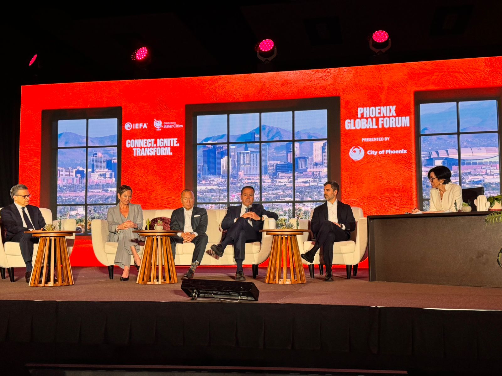 Proyecta Toño Astiazarán fortaleza de Hermosillo como polo de inversión en el Phoenix Global Foro