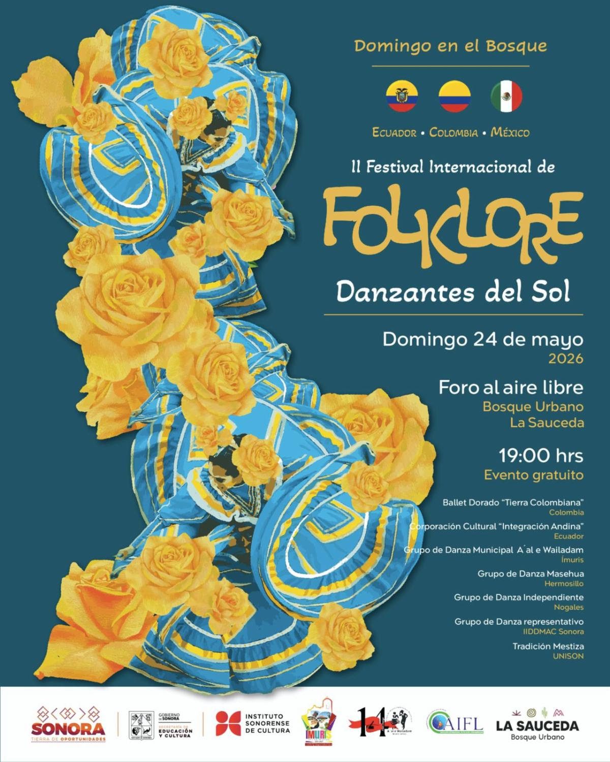 Invita Gobierno al II Festival Internacional de Folklore “Danzantes del Sol”