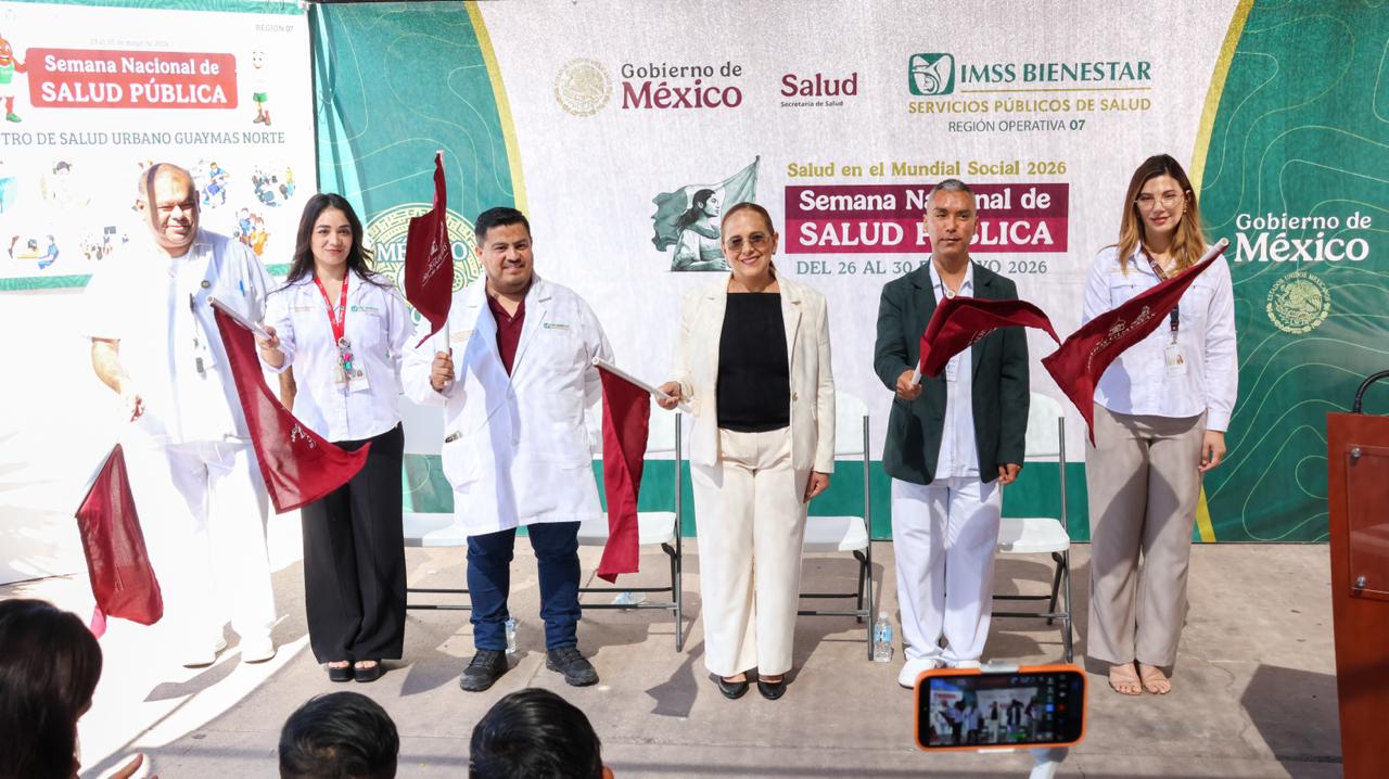 Pone en marcha Alcaldesa la Semana Nacional de Salud Pública en Guaymas