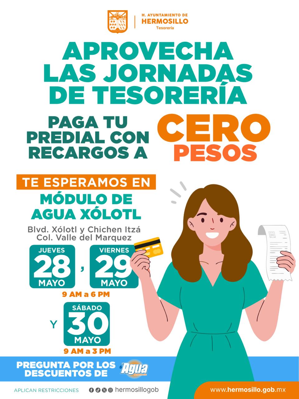 Invita Tesorería Municipal a aprovechar jornadas de predial sin recargos