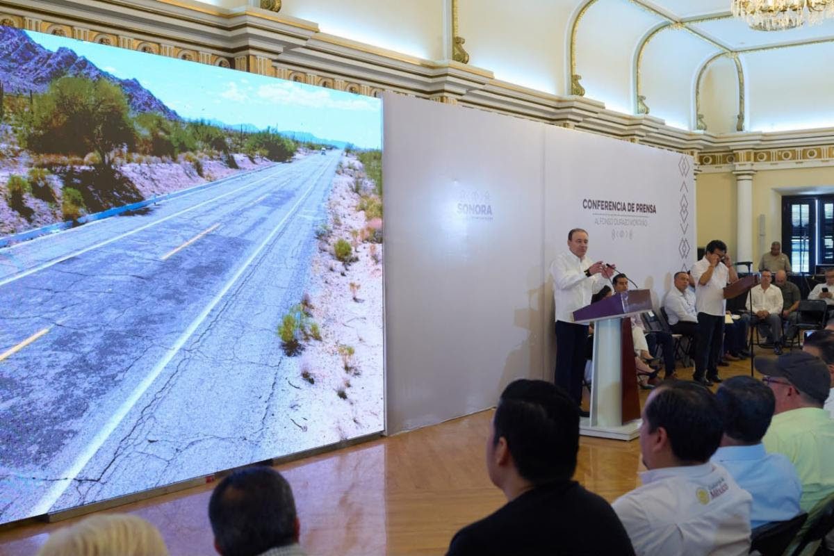 Consolida Gobernador renovación de carreteras en todas las regiones de Sonora